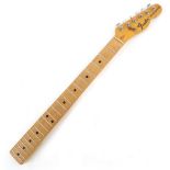 Early 1970s Fender Telecaster guitar neck, circa 1972