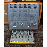 Sound Craft Spirit Studio sixteen track mixing desk, with console power supply and user's guide;