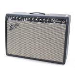 Fender '65 Deluxe Reverb-Amp guitar amplifier, made in USA, ser. no. AC037930, dust cover