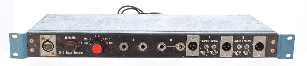 Alembic IN-2 guitar input module, ser. no. 13 (USA voltage)