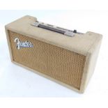 1962 Fender valve guitar reverb unit, with internal fitted step-down transformer