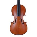 French half size violin from the Colin School circa 1900, 12 3/16", 31cm