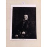 Malcolm Osborne, R.A. after George Patten, A.R.A. - Nicolo Paganini signed black and white