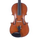 Good French seven-eighth size violin by and labelled Lutherie Artistique, Jean-Baptiste Colin, Annee