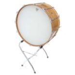 Premier 28" bass drum, gold sparkle finish, with stand *Sold on behalf of the estate of Colin