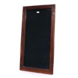 Edwardian mahogany glazed bow display case, 39.25" x 20.25" overall