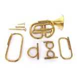 Good brass cornet by and inscribed Raoux Rue Serpente á Paris on the outside of the bell rim, with