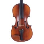 French JTL violin labelled Mansuy á Paris, 14", 35.60cm