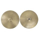 Pair of vintage Zildjian Avedis 16" crash cymbals (2) *Sold on behalf of the estate of Colin