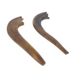 Two ram's horn shofars (2)