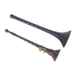 Old Bombard with two brass keys; also an ebonised ethnic chanter (2) *The Bombard was originally