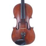 19th century violin labelled Nicolas Lupot..., 14 1/8", 35.90cm