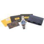 Breitling Avenger II GMT automatic stainless steel gentleman's bracelet watch, ref. A32390, no.