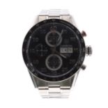 Tag Heuer Carrera Calibre 16 chronograph automatic stainless steel gentleman's bracelet watch,