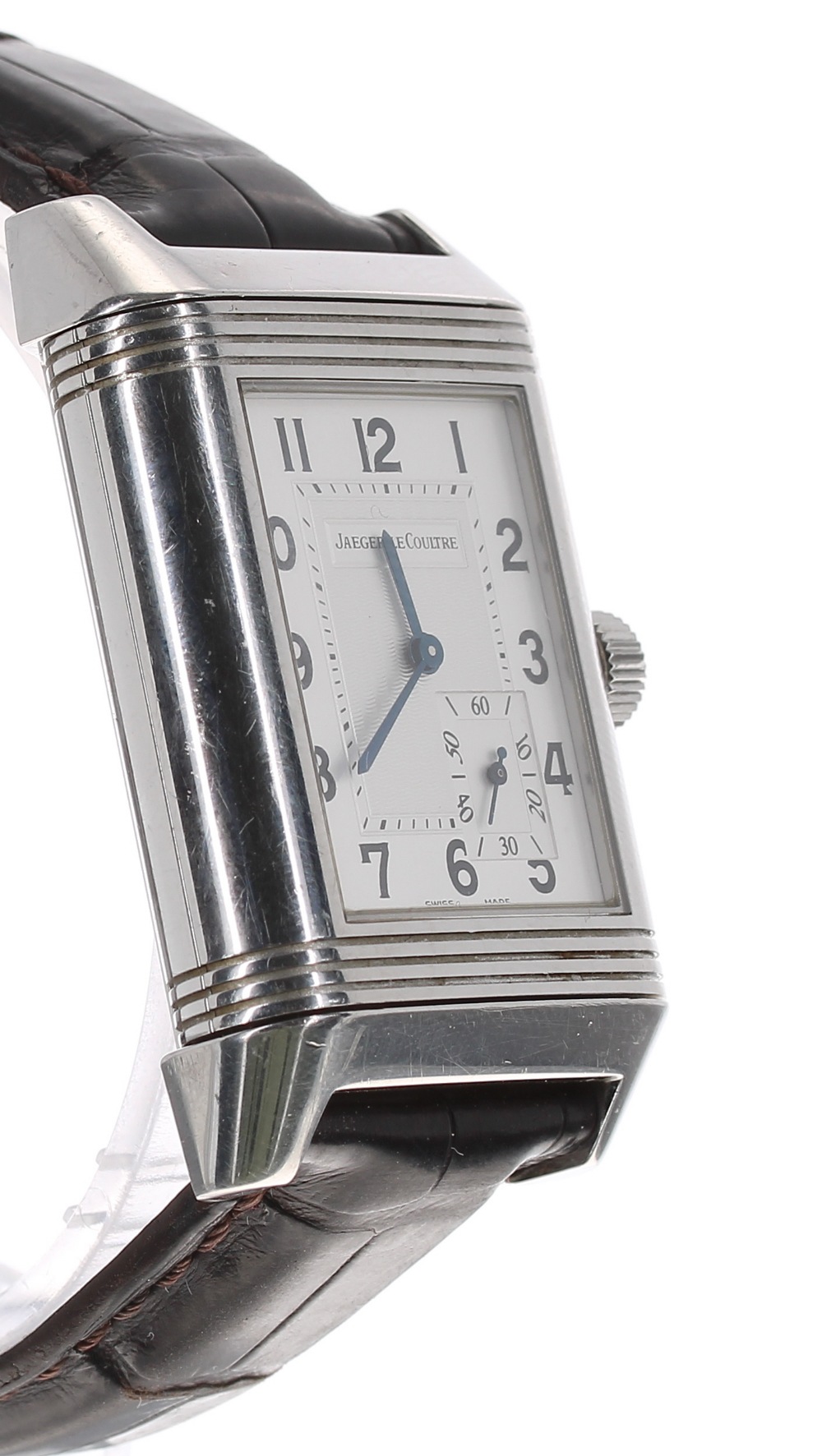 Jaeger-LeCoultre Grande Reverso 'power reserve' stainless steel gentleman's wristwatch, ref. 240.8. - Image 4 of 6