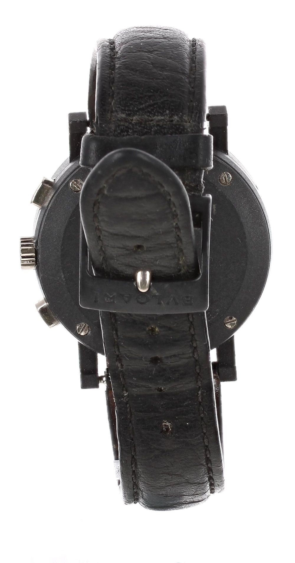 Bvlgari Carbongold Cortina chronograph carbon gentleman's wristwatch, ref. BB 38 CL CH, no. 840/999, - Image 4 of 5