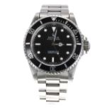 Rolex Oyster Perpetual Submariner stainless steel gentleman's bracelet watch, ref. 14060, circa