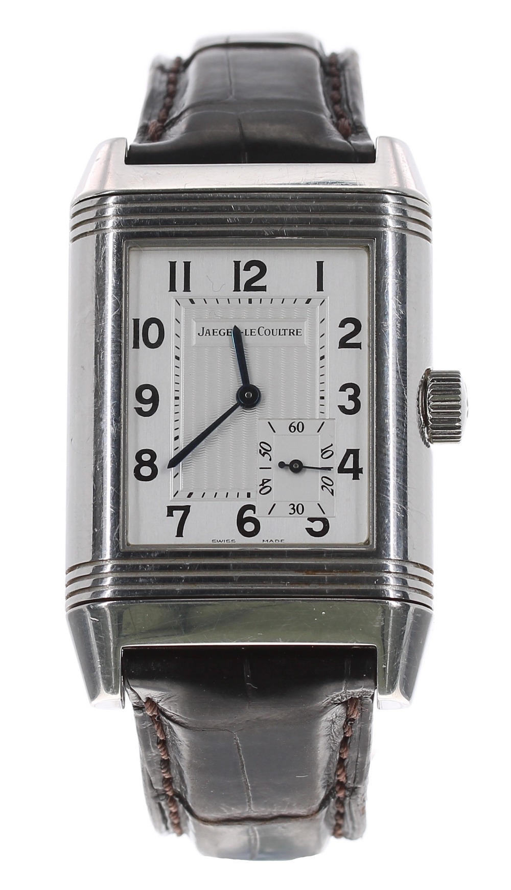 Jaeger-LeCoultre Grande Reverso 'power reserve' stainless steel gentleman's wristwatch, ref. 240.8. - Image 2 of 6