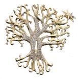 Árvore (Russia) 18k diamond set 'Tree of Life' brooch, 24.7gm, 64mm x 55mm (311)