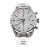 Tag Heuer Carrera chronograph automatic stainless steel gentleman's bracelet watch, ref. CAR2111 no.