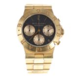 Bulgari Diagono chronograph automatic 18ct gentleman's bracelet watch, ref. CH35G, no. D 1xx,