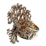 Árvore (Russia) 18k diamond set 'Tree of Life' ring, 12.8gm, 32mm x 31mm, ring size K (313)