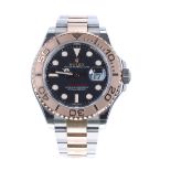 Rolex Oyster Perpetual Date Yacht-Master Everose and stainless steel gentleman's bracelet watch,
