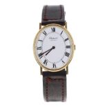 Chopard Genéve 18k oval dress wristwatch, case no. 1149xx 21xx, oval white dial with Roman