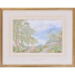 Beatrice Parsons (1870-1955) - 'Loch Earn from St Fillans, Perthshire', signed also inscribed with