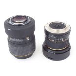 Samyang 8mm 1:3.5 fish eye lens; together with a Sigma 105mm 1:2.8 Macro lens (2)