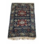 Caucasian antique handmade rug, 52" x 38" approx