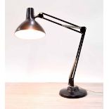 Angle poise lamp by 1001 lamps Ltd. black, extending up to 32" high approx