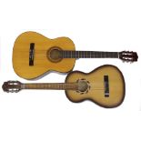 Sevilla model 600N classical guitar, soft case; together with another small body classical guitar