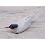 Royal Copenhagen porcelain figure of a tern, no. 827, 10.25" long