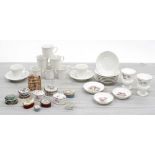 Eight Villeroy & Boch Chateau Collection coffee cups and saucers; together with two Wedgwood