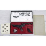 Webley & Scott Typhoon Air Pistol, .22 calibre, with adjusting sight and a BSA 1.5x15 scope,