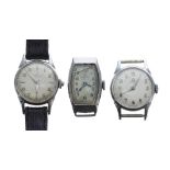 Omega stainless steel lady's wristwatch, ref. 2510-36, cal. 244 17 jewel movement, 20mm; together