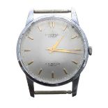 Universal Genéve for J.W Benson stainless steel gentleman's wristwatch, ref. 306501/1, signed and