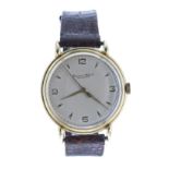 International Watch Co. (IWC) 18ct gentleman's wristwatch, circa 1950s, signed silvered dial with