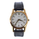 Rolex Chronometer 18k gentleman's wristwatch, ref. 8570, circa 1950s, signed silvered honeycomb dial
