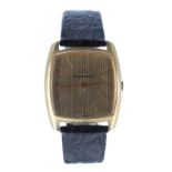 Jaeger-LeCoultre 18k square cased gentleman's wristwatch, case ref. 904021, 13488xx, circa 1973, the