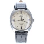 Omega Seamaster Cosmic stainless steel gentleman's wristwatch, circular silvered dial with quarter