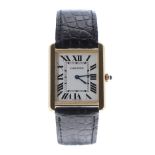 Cartier Tank Solo 18ct and stainless steel gentleman's wristwatch (large model), ref. 2742, serial