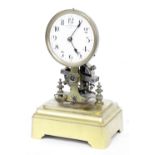 Eureka electric mantel clock, the 4.5" cream dial signed Eureka Clock Co Limited, London and