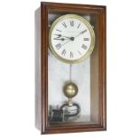 Brillie half second master clock, the 6" silvered dial signed Electrique Brillie, within an oak