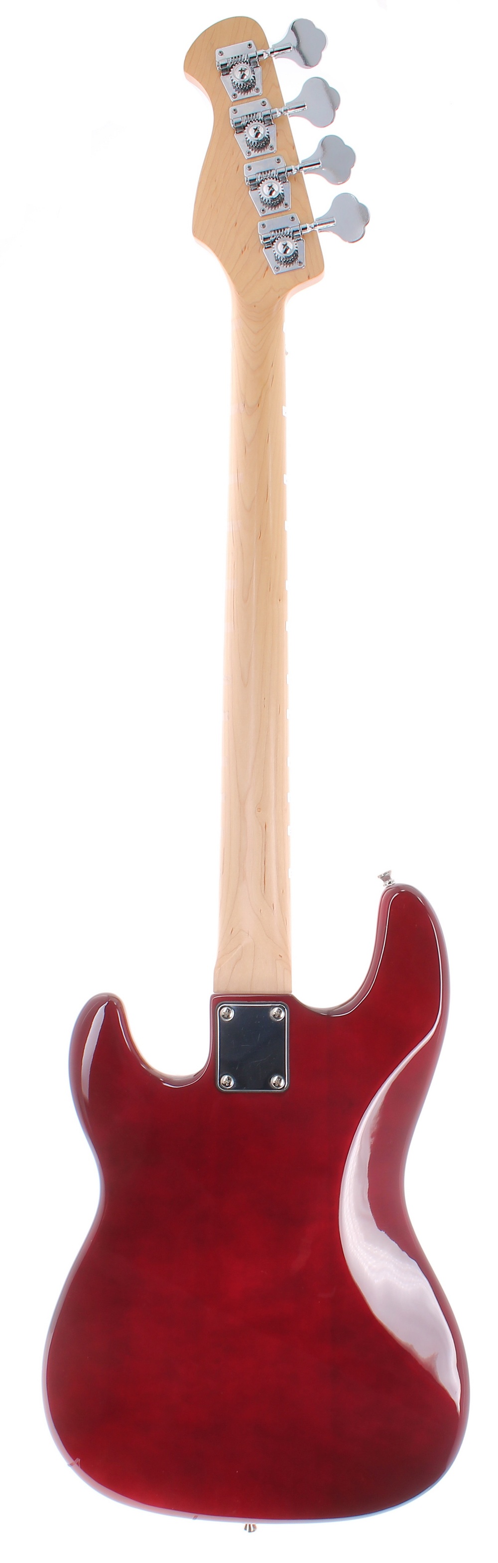 Harley Benton Deluxe Series bass guitar; Finish: red; Fretboard: rosewood, notation guide stickers - Image 2 of 2