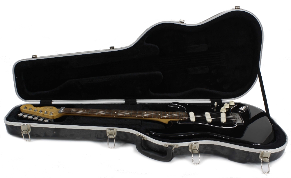 1990 Fender Stratocaster Plus electric guitar, made in USA, ser. no. E9xxxx2; Finish: black, - Image 3 of 5