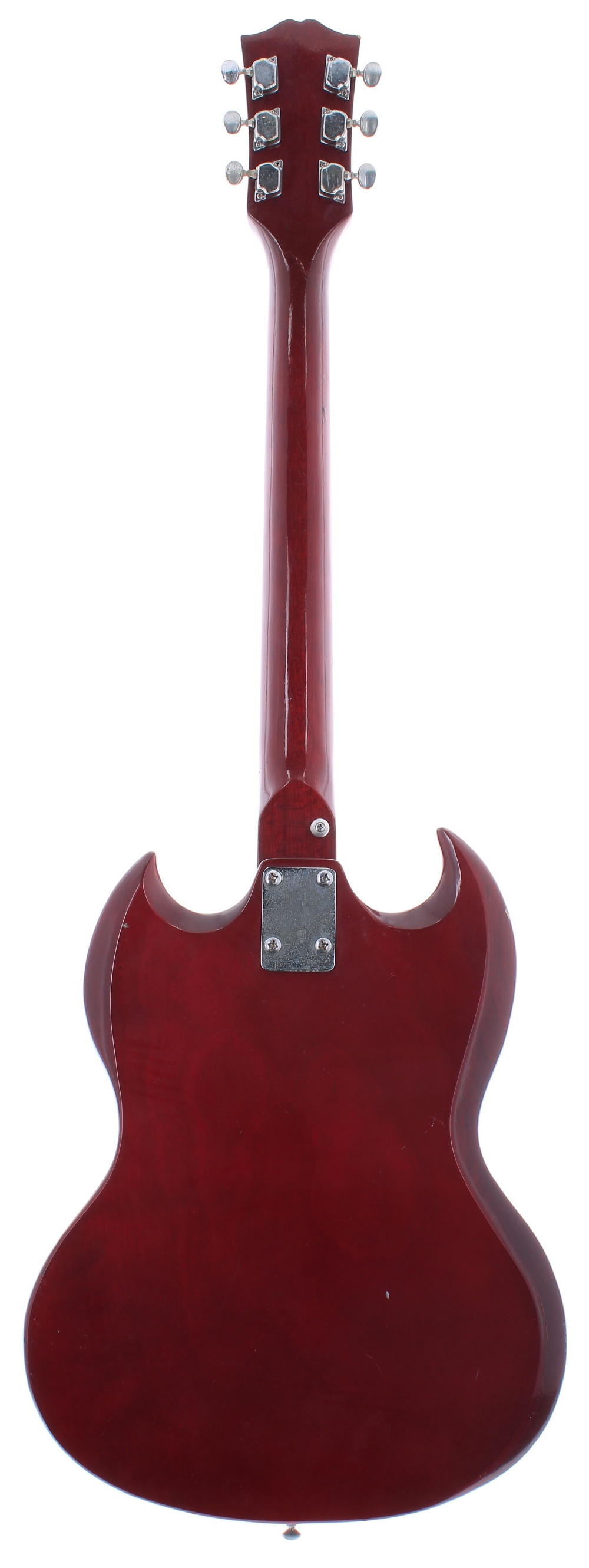 1970s Avon by Rose Morris SG electric guitar, made in Japan; Finish: cherry, lacquer cracking, - Image 2 of 3