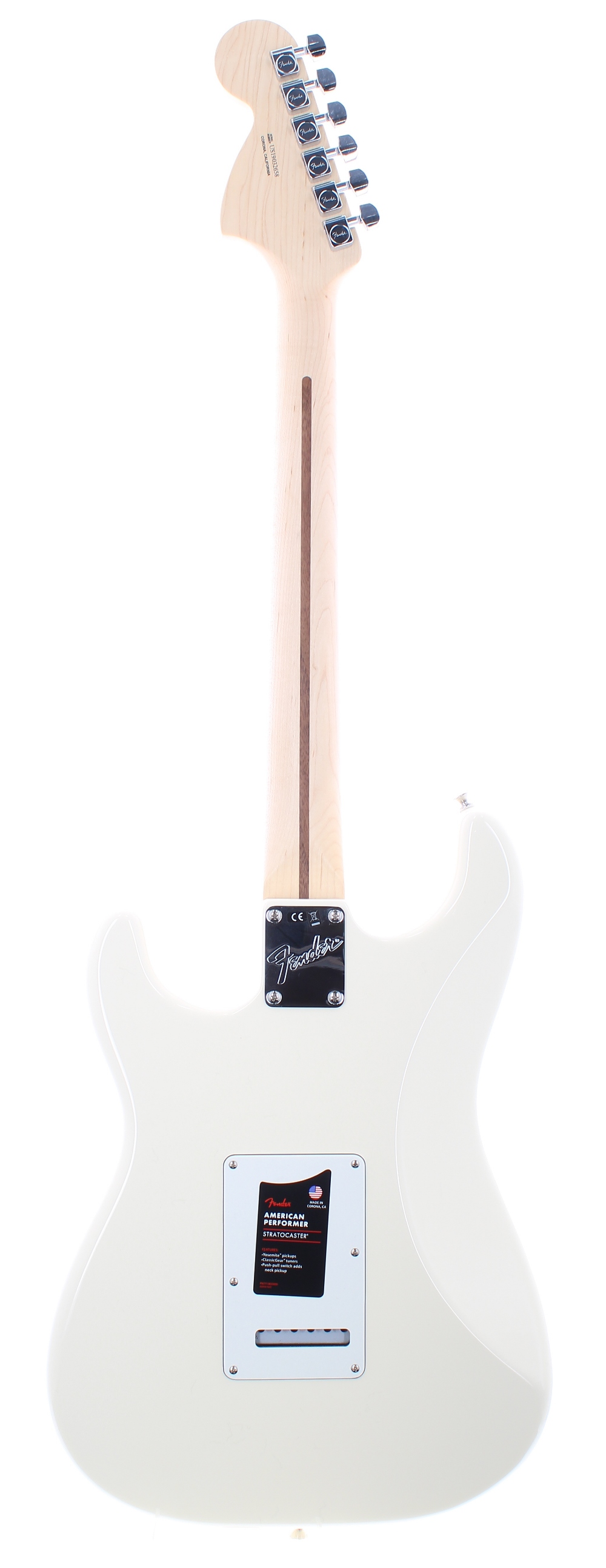 2019 Fender American Performer Stratocaster electric guitar, made in USA, ser. no. US19xxxxx8; - Image 2 of 3