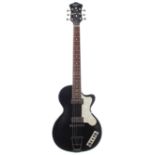 Hofner Contemporary Series Club electric guitar; Finish: black; Fretboard: rosewood; Frets: good;